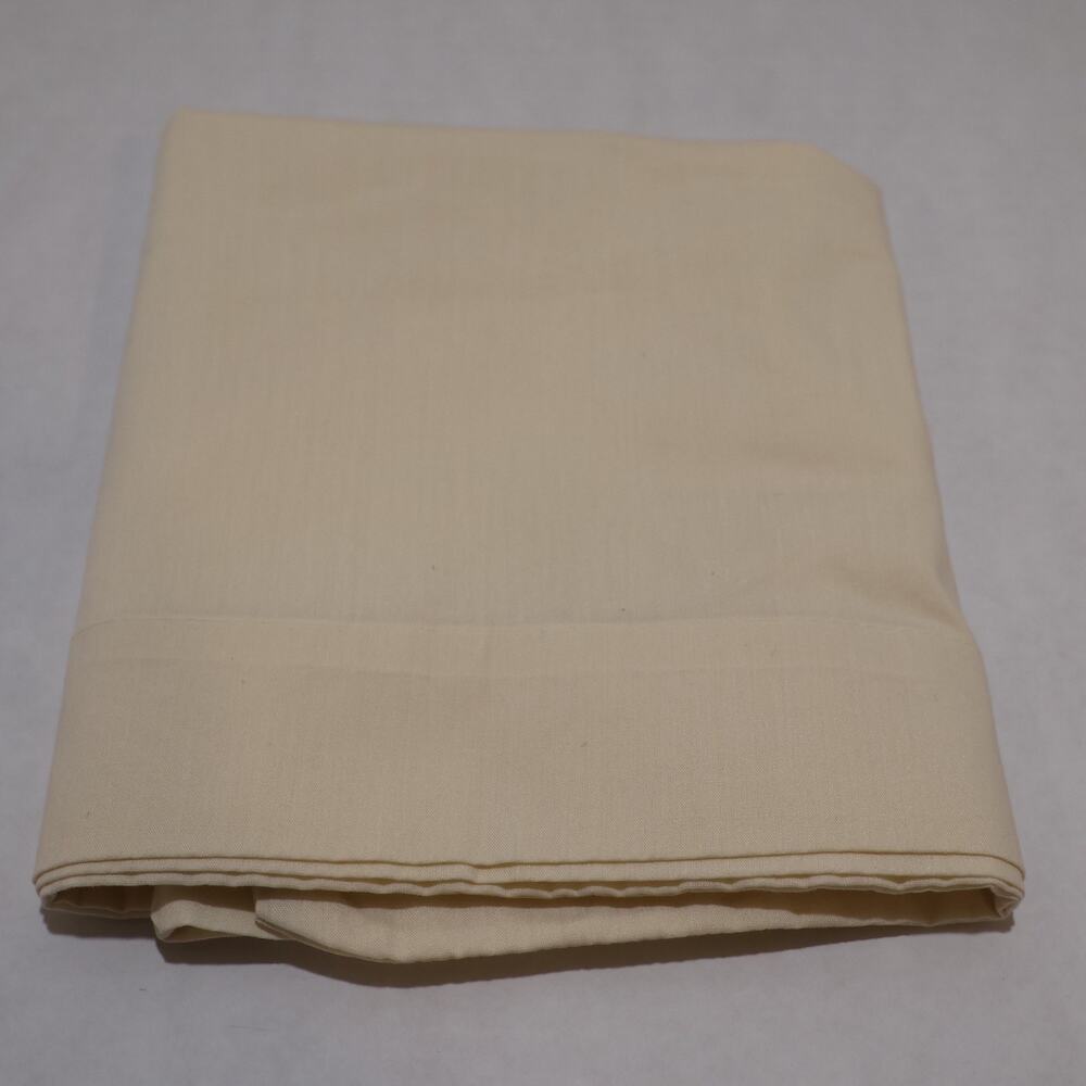 THE BIBB COMPANY Standard Pillowcase Cream 50/50 Cotton Polyester USA